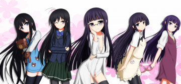 Картинка аниме inu boku ss kamisama no memochou accel world working x