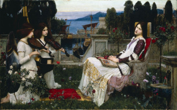 Картинка saint cecilia рисованные john william waterhouse скрипка