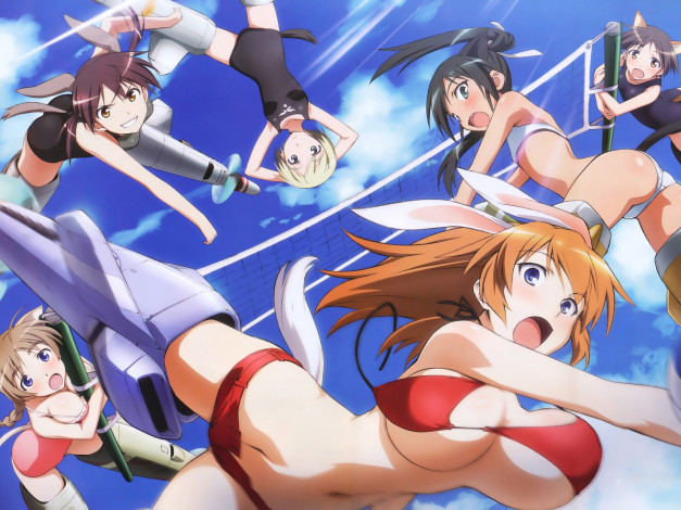 Обои картинки фото аниме, strike, witches