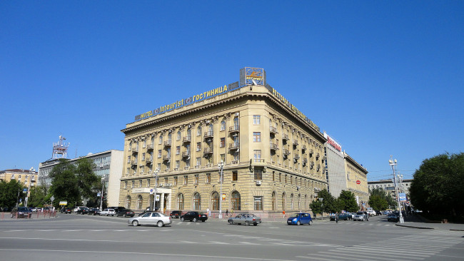 Обои картинки фото города, здания, дома, волгоград, гостиница, интурист