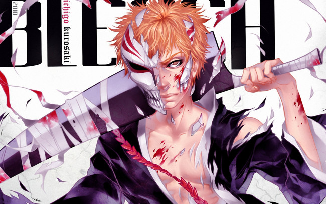 Обои картинки фото аниме, bleach, ichigo