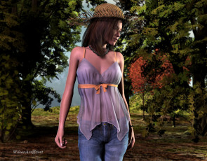 Картинка 3д графика people люди девушка