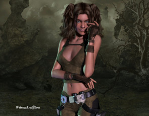 Картинка 3д графика people люди девушка