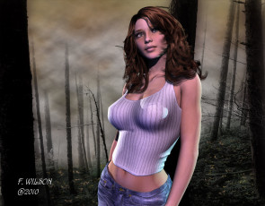 Картинка 3д графика people люди девушка