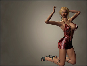 Картинка 3д графика people люди девушка