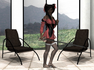 Картинка 3д графика people люди девушка