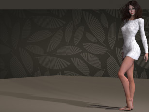 Картинка 3д графика people люди девушка взгляд