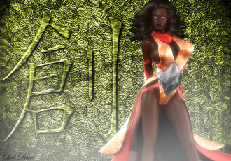 Картинка 3д графика people люди девушка