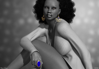 Картинка 3д графика people люди девушка