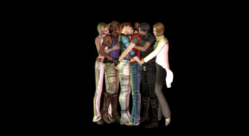 Картинка 3д графика romance девушки парни поцелуй