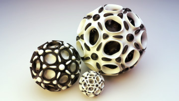 Картинка 3д графика шары