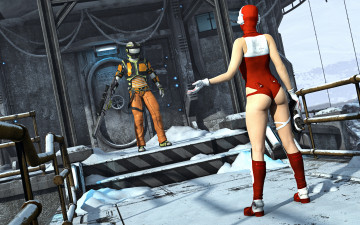 Картинка 3д графика fantasy фантазия шлем оружие снег зима