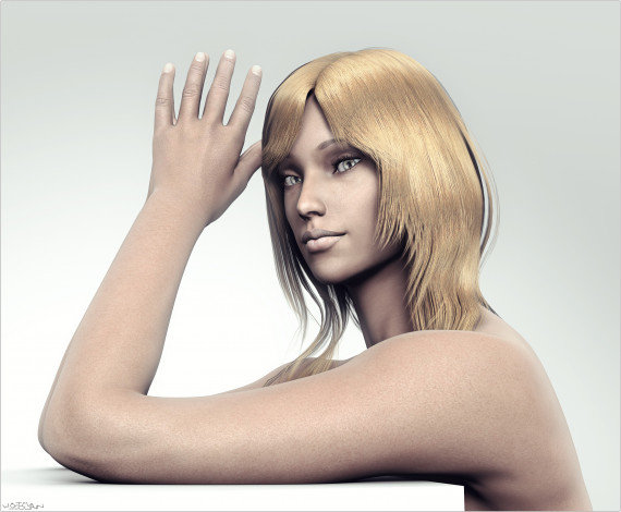 Обои картинки фото 3д, графика, portraits, портрет, девушка