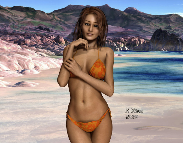 Обои картинки фото 3д, графика, people, люди, девушка