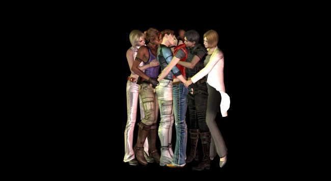 Обои картинки фото 3д, графика, romance, девушки, парни, поцелуй