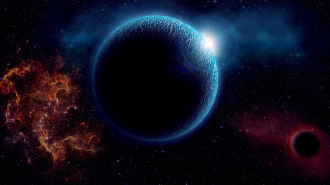 Обои картинки фото космос, арт, планета