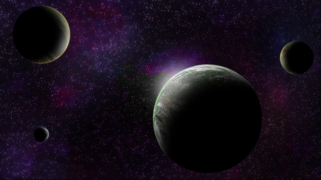 Обои картинки фото космос, арт, планета