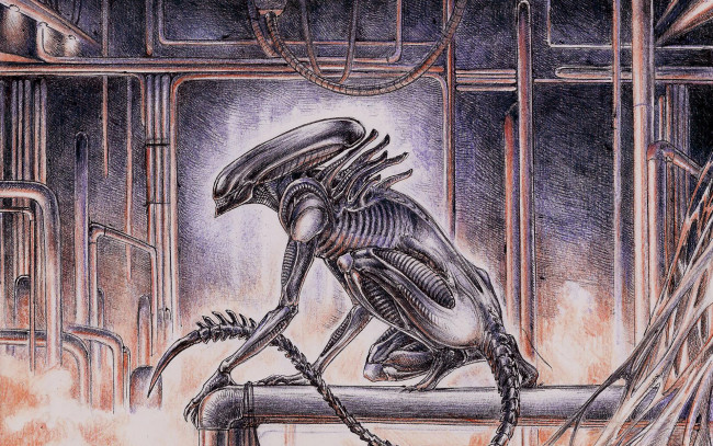 Обои картинки фото рисованные, комиксы, alien, чужой