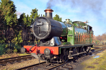 Картинка техника паровозы железная дорога рельсы паровоз