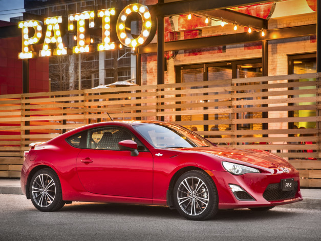 Обои картинки фото автомобили, scion, красный, fr-s, 2014, monogram