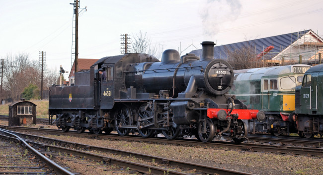 Обои картинки фото техника, паровозы, железная, дорога, рельсы, паровоз