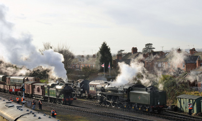 Обои картинки фото техника, паровозы, железная, дорога, рельсы, паровоз