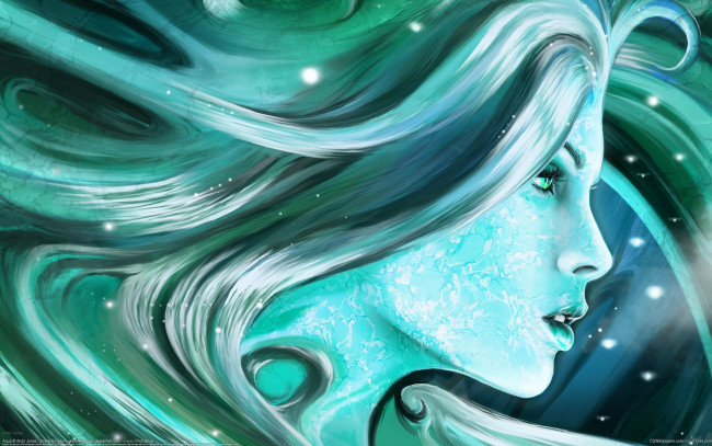 Обои картинки фото andy jones, фэнтези, девушки, andy, jones, девушка, лицо, профиль