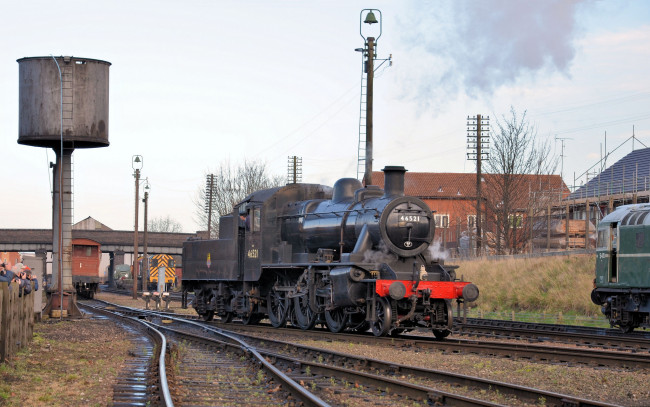 Обои картинки фото техника, паровозы, железная, дорога, рельсы, паровоз