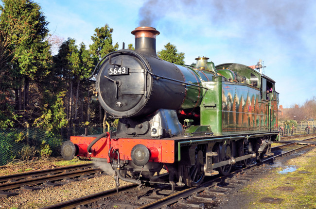 Обои картинки фото техника, паровозы, железная, дорога, рельсы, паровоз