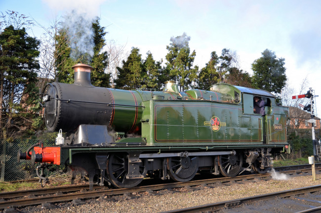 Обои картинки фото техника, паровозы, железная, дорога, рельсы, паровоз