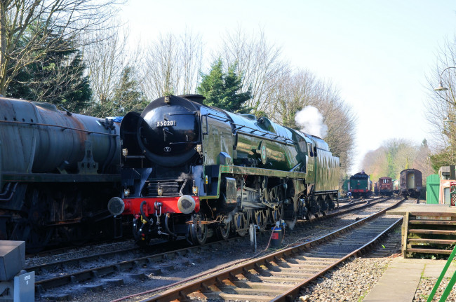 Обои картинки фото техника, паровозы, железная, дорога, рельсы, паровоз