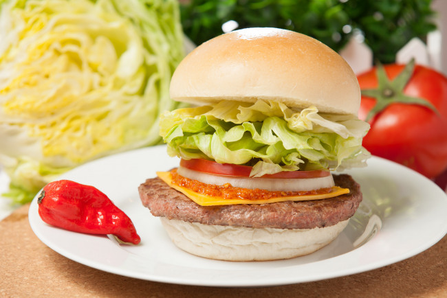 Обои картинки фото еда, бутерброды,  гамбургеры,  канапе, гамбургер