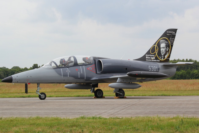 Обои картинки фото l-39, авиация, боевые самолёты, истребитель, аэродром, раскраска