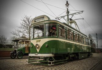 обоя техника, трамваи, трамвай, город, рельсы