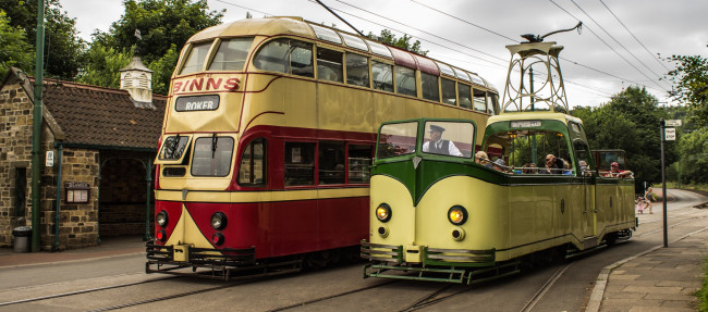 Обои картинки фото техника, трамваи, трамвай, город, рельсы