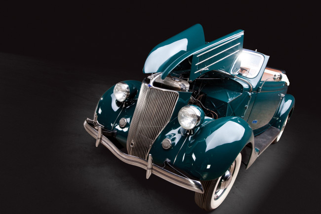 Обои картинки фото ford v8 deluxe convertible coupe, автомобили, классика, ford