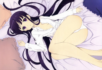 Картинка аниме inu+x+boku+ss арт девушка риричио