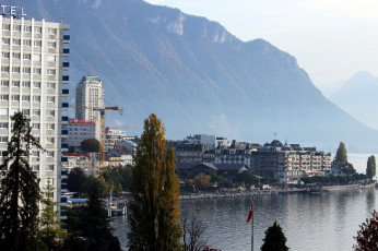 Картинка женева города -+панорамы озеро