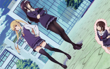 Картинка аниме saikano фон взгляд девушки