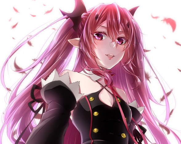 Обои картинки фото аниме, owari no seraph, аристократ, вампир, высший, крул, цепиш