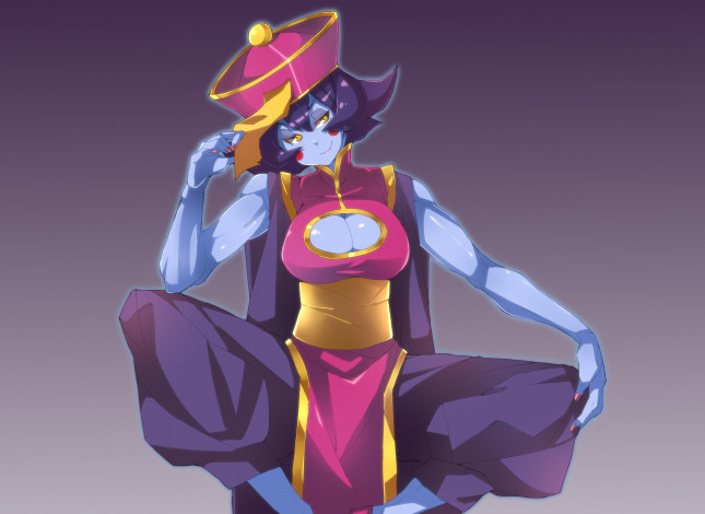 Обои картинки фото аниме, night warriors,  darkstalkers, dark, stalkers, девушка, арт