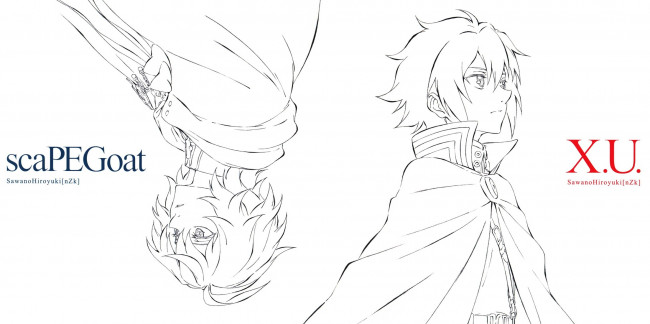 Обои картинки фото аниме, owari no seraph, раскраск, парень, ваприр, микаэла