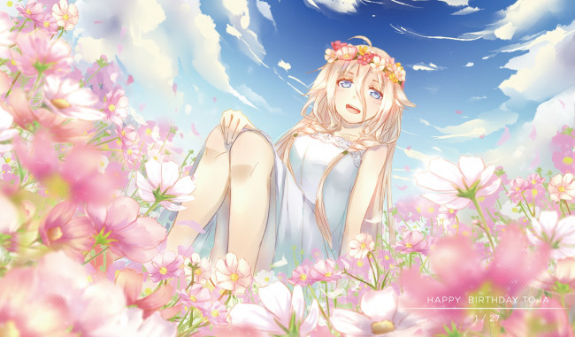 Обои картинки фото аниме, vocaloid, ia