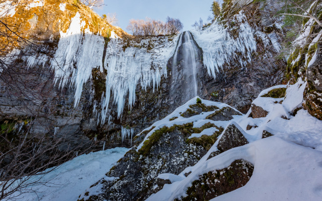 Обои картинки фото природа, зима, снег