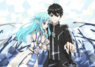 Картинка аниме sword+art+online девушка взгляд фон