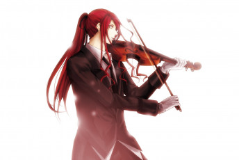 Картинка аниме музыка скрипач