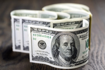 Картинка разное золото +купюры +монеты банкноты доллары