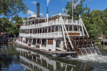 Картинка корабли пароходы пароход колесный