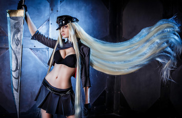 Картинка разное cosplay+ косплей god chest bishamonten pose blade brassiere oppai boobies busty titty goddess thigh bra ken breast sword noragami boobs tits cosplay anime