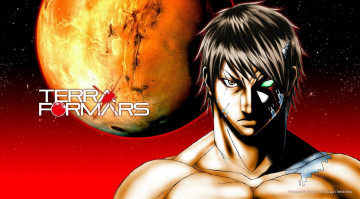 обоя аниме, terra formars, акари, хизамару, terra, formars, akari, hizamaru, mars, марс, терраформирование